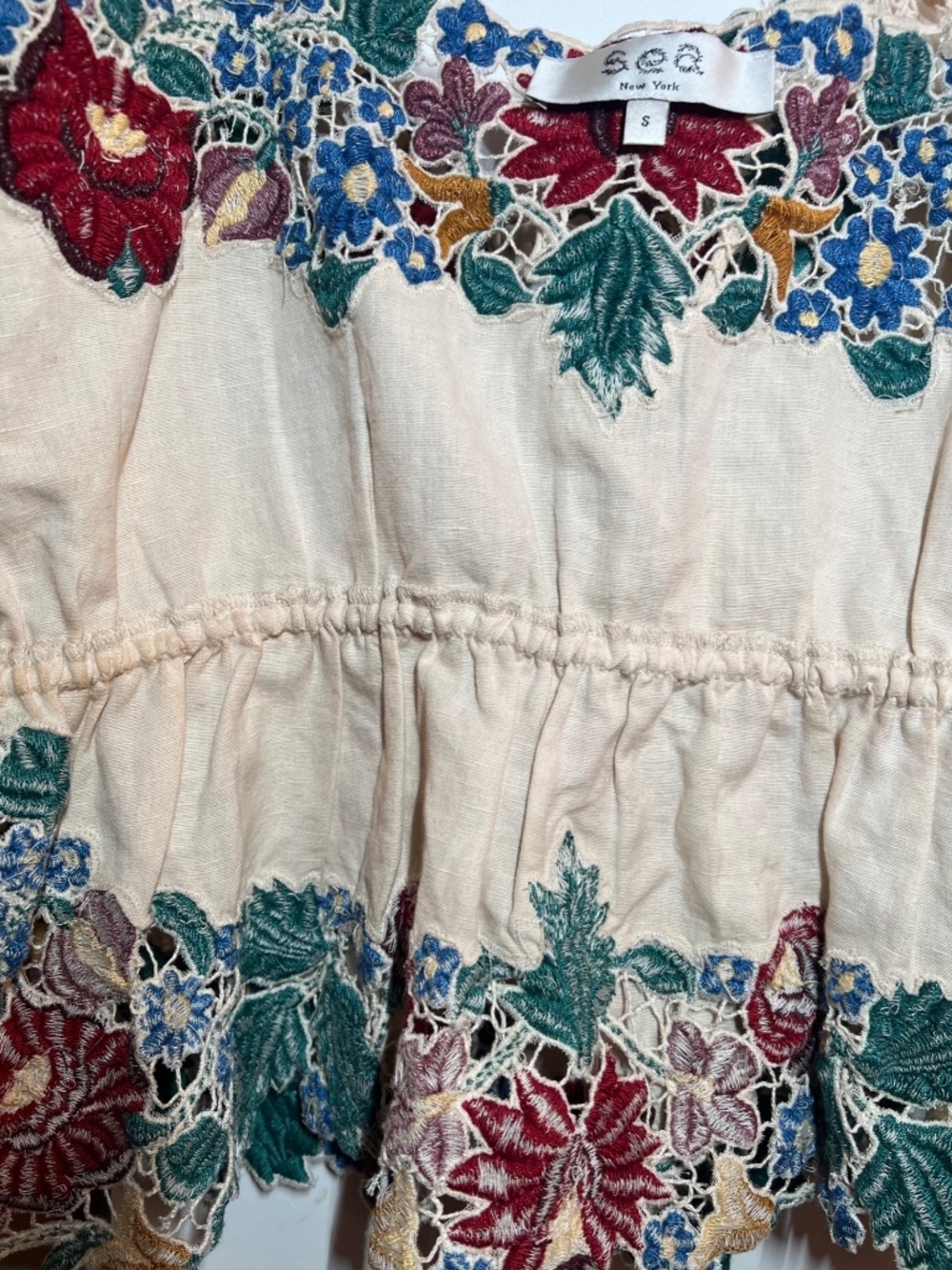 Sea New York Embroidered Top, Small - Picture 11 of 14